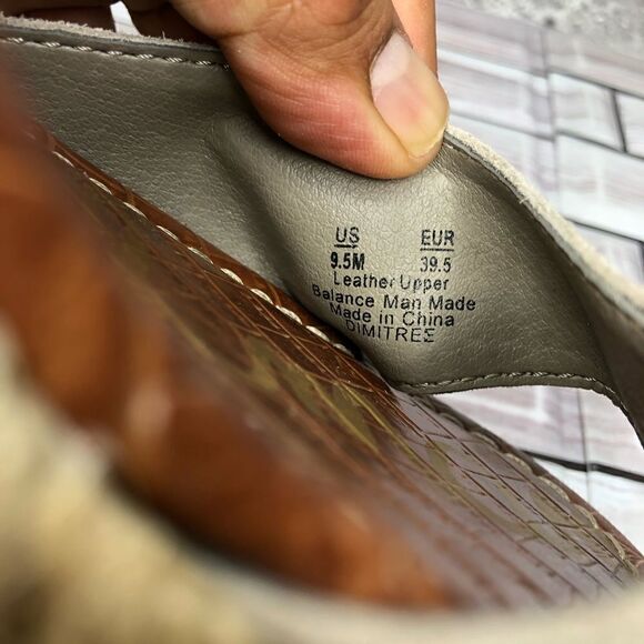 Sam Edelman Dimitree Putty Dark Ankle Strap Espadrille Wedges Women’s Sz 9.5M US - Picture 7 of 16